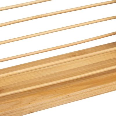 Étagère murale. étagère à accrocher au mur en bois de peuplier verni - Longueur 30 x Largeur 12 x Hauteur 14 cm