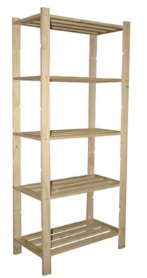 etagere pin massif 5 tablettes woodstock l 75 x h 170 x p 40 cm castorama