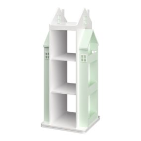Étagère pivotante pour enfants Vipsali vert menthe / blanc  en.casa