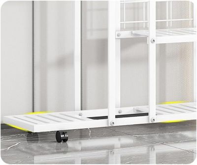 Étagère à Plante - PROMIRACAL - Multifonction - 120x26x114.5cm - Blanc - Résistante à l'eau