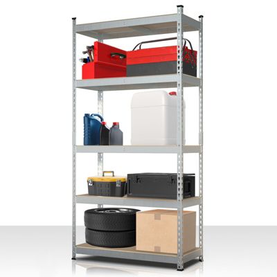 Étagère pour charges lourdes Rhino Galvanisé 180 x 90 x 60 cm - capacité jusqu'à 1050 kg