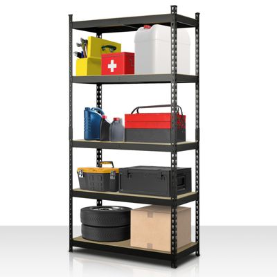 Étagère pour charges lourdes Rhino Noir 180 x 90 x 60 cm - capacité jusqu'à 1050 kg