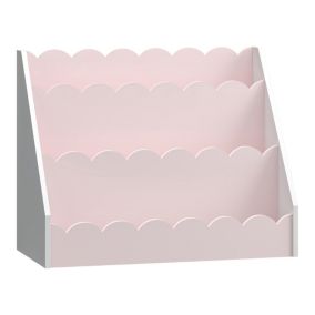 Étagère pour enfant Vestnes 48 x 61 x 30 cm rose blanc  en.casa