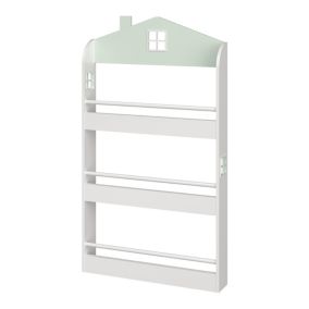 Étagère pour enfants Vipsali blanc / vert menthe  en.casa