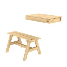 Étagère pour maisonnette + banc  en Bois
