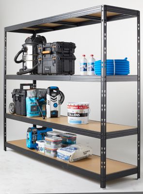 Etagere Metal Noir Xxl L 180 X P 60 X H 183 Cm Castorama
