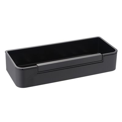 Étagère Tablette murale de salle de bains douche et bain avec raclette de douche intégrée - DK619 - Noir (mat)