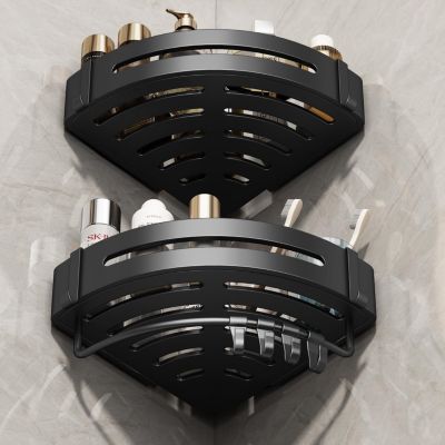 Étagères de douche d'angle antirouille, 2 pièces, sans perçage, pour gel douche