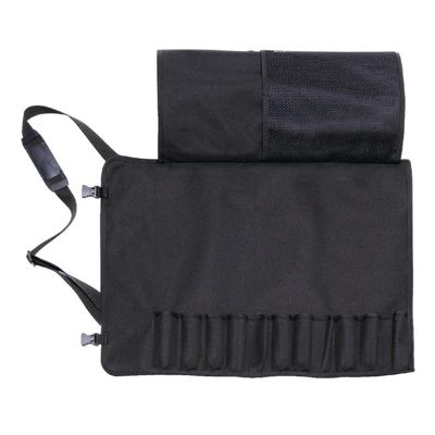 Étui à Couteaux en Tissu Noir avec Sangle - 11 Pièces - Dick