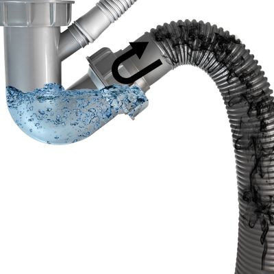Évier de Cuisine Inox Argent 60x45x20cm 1 bac avec Vidage rapide et haut débit
