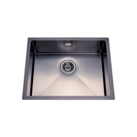 Évier inox noir Luisina PANDORE 1 bac 570x450