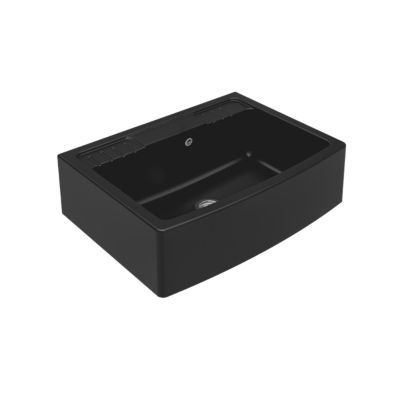 Évier timbre d'office granit noir FOCA 1 bac