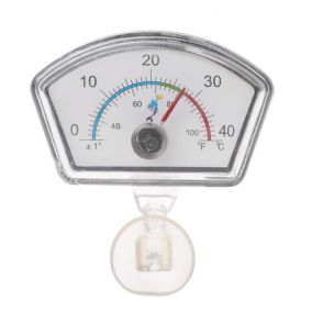 0-40 degrés Celsius Pointeur de thermomètre pour reptiles d'aquarium , ventouse de plongée pour aquarium avec cadran de températu