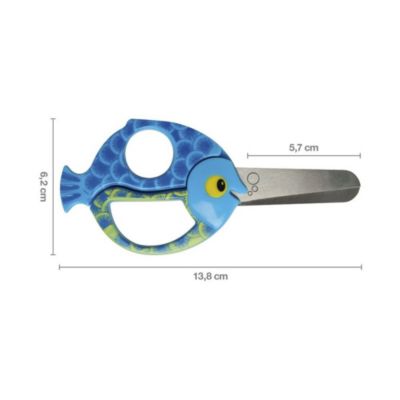 FISKARS Ciseaux pour enfants droitiersgauchers longueur 14 cm poisson 1003746 - vue 2
