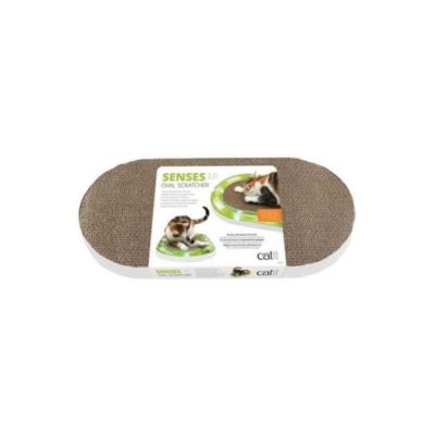 Griffoir ovale Catit Senses 2.0 pour chat carton ondule 24,4 x 48,8 x 3,5 cm