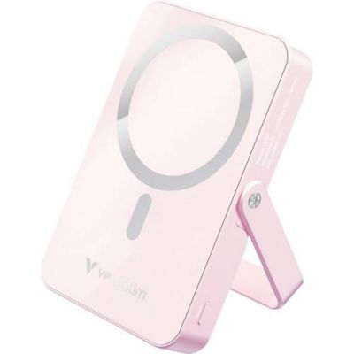 Verbatim Batterie Externe Charge 'n' Go Magnetic Wireless 10000 mAh 35 W Rose - vue 7