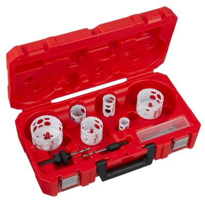 Coffret de Scies Cloches Bimétal HOLE DOZER 10 Pièces Milwaukee