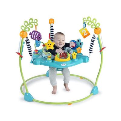 BABY EINSTEIN Ocean Explorers Curiosity Cove aire d'éveil éducative 2 en 1 et jouet au sol, poids maximum 11kg, des 6 mois
