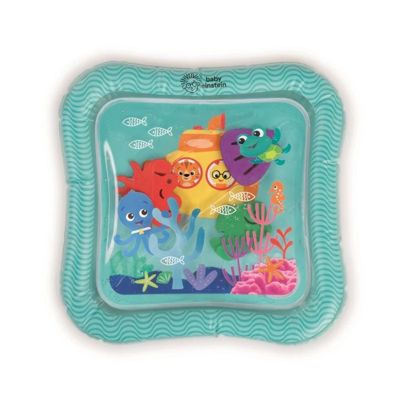 BABY EINSTEIN Tapis d'éveil et matelas a eau Ocean Explorers, sensory splash, 3 créatures flottantes, des la naissance