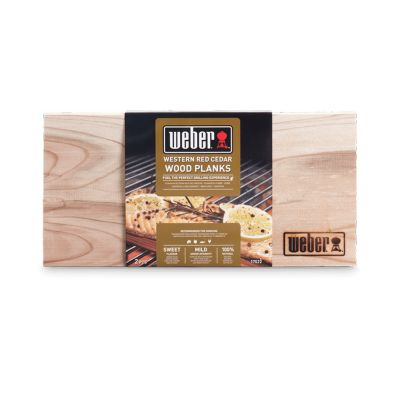 Accessoire Fumage Weber – Lot de 2 Planches en Cèdre, Idéal pour Parfums