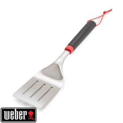 Weber - Spatule Weber en acier inoxydable noir et rouge