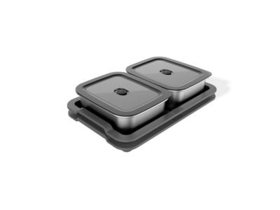 Kit Préparation Barbecue Weber Works 3400220 – 2 Boîtes et 2 Plateaux Inox - vue 2
