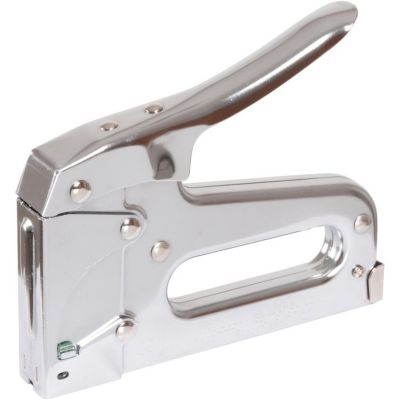 Agrafeuse manuelle T50 ARROW en acier chromé pour agrafes à dos plats