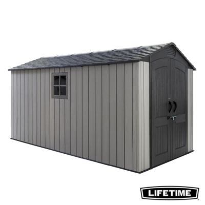 Abri de jardin 60475 en résine gris surface totale 8 79m² Lifetime