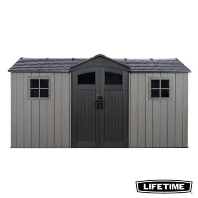Abri de jardin 60477 en résine gris surface totale 8 79m² Lifetime