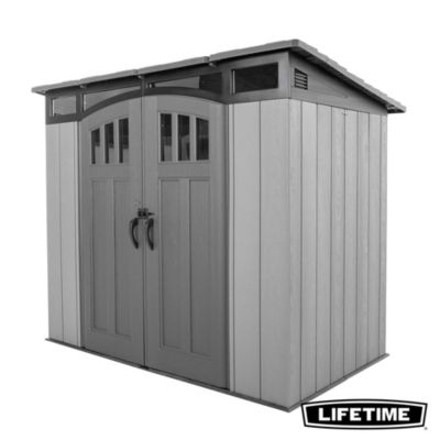 Abri de rangement extérieur Lifetime en résine et acier l.165 x H.214,4 x P.165 cm 4,19m² gris