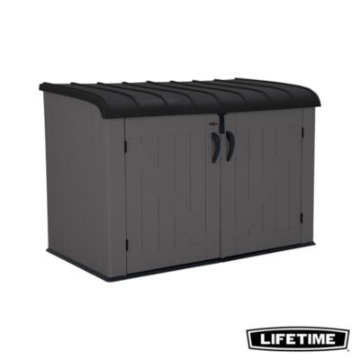 Coffre de jardin Lifetime 60464E résine gris L.191 x l. 107 x H.132 cm 2124L