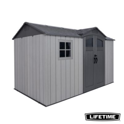 Abri de jardin 60493 en résine gris Stormdust surface totale 7 24m² Lifetime