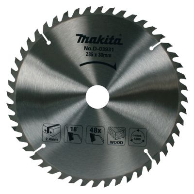 Makita Lame carbure standard bois 235 mm - vue 3