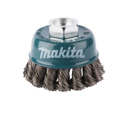 Brosse boisseau à fils acier torsadés M14 60mm Makita D 24119 - vue 2