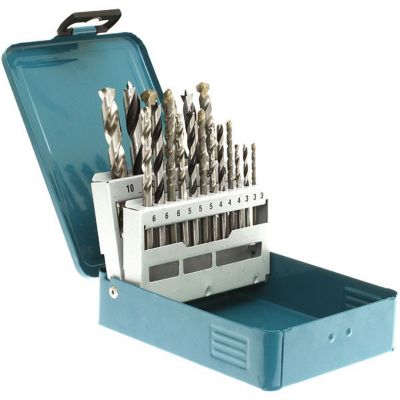 Coffret Makita D-46202 - 18 forets cylindriques pour bois, acier HSS-G et béton HM CT