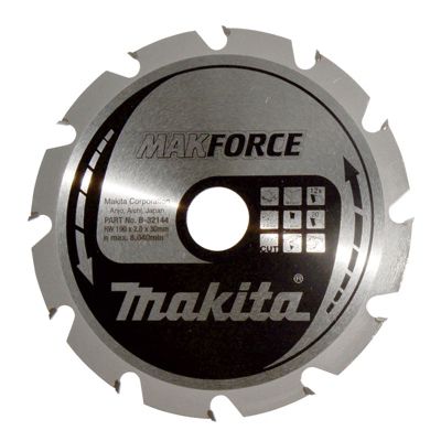 Makita MAKFORCE B-32144 Lame de scie circulaire carbure 190 x 30 x 1,4 mm 12 dents