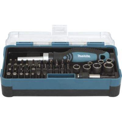 Coffret d'embouts MAKITA 47 pièces B-36170 - assortiment PH PZ T plats hex et douilles