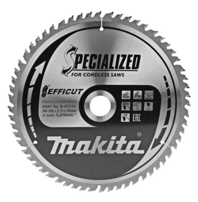 Lame de scie circulaire T.C.T. Efficut 260 x 30 mm, 60 dents - Makita B-67234