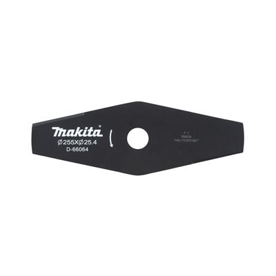 LAME 2 DENTS 255 25 4MM pour débroussailleuse DUR368369 MAKITA D 66064 - vue 2