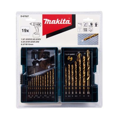 Coffret De Forets Makita D-67527 - Pour Le Perçage Dans Le Métal - 19 Pièces