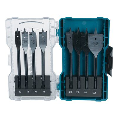 Fraises Plates Makita E-08698 – Coffret 8 Mèches à Bois avec Mandrin Quick Change - vue 9