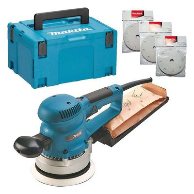 Ponceuse Excentrique Makita BO6030JX – 310 W, Ø 150 mm, Coffret Makpac - vue 4