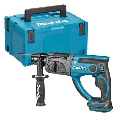 Makita Perfo-burineur SDS-Plus 18 V Li-Ion 20 mm - Sans batterie ni chargeur - MakPac - DHR202ZJ Gris - vue 2