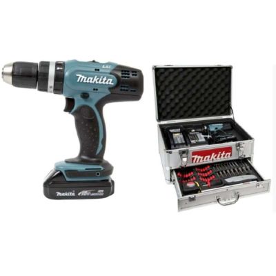 Makita Perceuse visseuse a percussion dhp453syex batterie 18 V 1.5 Ah - vue 2