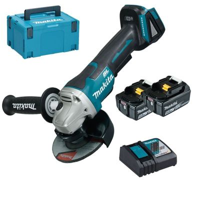 MAKITA Meuleuse 125 mm 18V 2 x 50 ah + chargeur et MAKPAC DGA505RTJ - vue 6