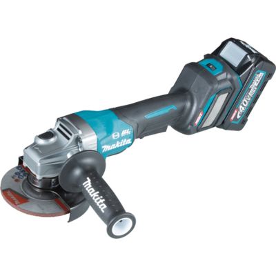 Meuleuse 125mm sur accu XGT 40Vmax avec interrupteur de poignée + 2x BL4040 + DC40RA + Makpac. GA029GM201 - vue 4