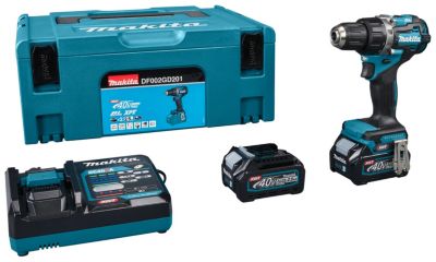 Perceuse visseuse 54Nm 40V max MAKITA 2 batteries 40V 2.5Ah chargeur MakPac DF002GD201 - vue 3