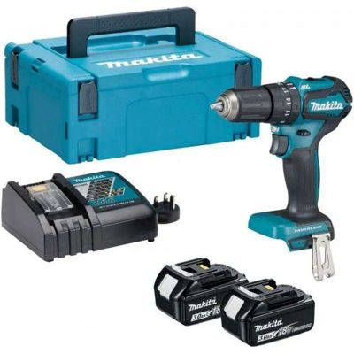 Perceuse visseuse à percussion sans fil Makita 18V DHP485RAJ