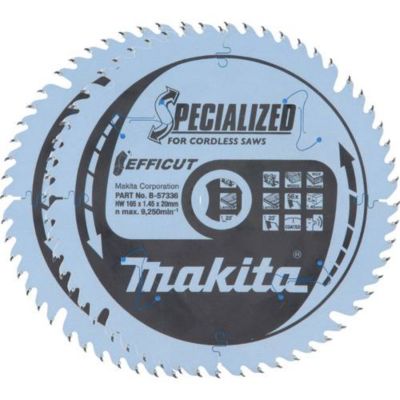 Makita EFFICUT Jeu de lames de scie circulaire 165x20x56Z 2 pcs. - vue 3