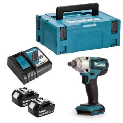 MAKITA Boulonneuse a chocs + 2 batteries 18V 5Ah Li Ion + Coffret Makpac DTW190RTJ - vue 4